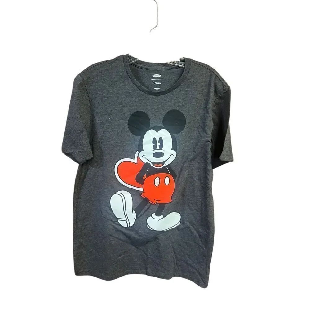 Disney Mickey Mouse Tee Shirt Sz M charcoal NWOT